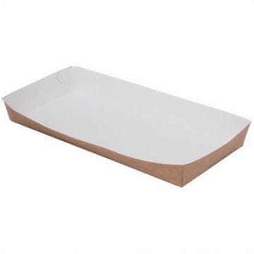 shumee Globok pladenj za kraft papir 20 x 9 x 2,5 cm 100 kosov.