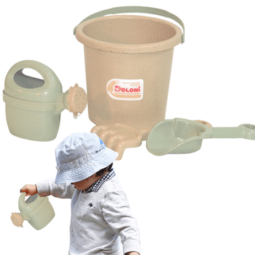 shumee Komplet vrtnega orodja za pesek in vodo z vedrom, lopato, grabljami in zalivalko - idealen za otroke - model 013555/02eco