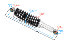 shumee Zadnji amortizer Cross 110cc