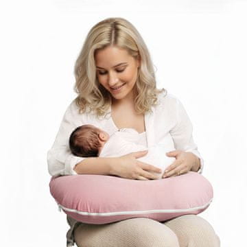 shumee Majhna žametna blazina za dojenje - roza