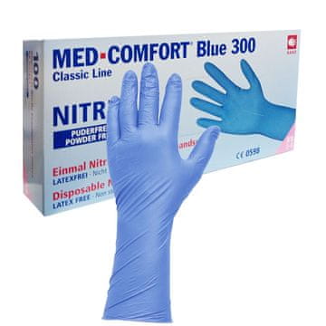 shumee Nitrilne rokavice XS modre Ampri Blue 300 100 kosov