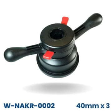 shumee Komplet hitrosprostalnih matic 40 mm x 3 + adapter za aluminijasta platišča