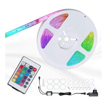 BRILONER RGB LED trak z daljinskim upravljalnikom IP44 za zunanjo uporabo 18W zatemnljiv spreminjanje barve 5m