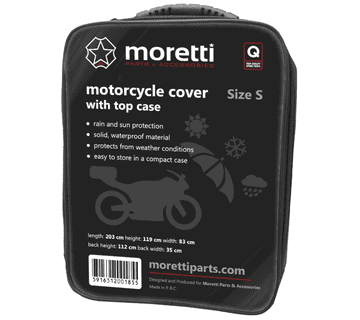shumee Prevleka za motorno kolo z zgornjo škatlo velikosti S Moretti