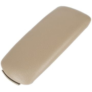 shumee Audi A4 B6 00-04 preklop naslona za roke z gumbom in komplet oblazinjenja BEŽ PU USNJE DEBELI TEČAJI