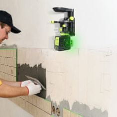 Huepar B02CG zeleni 8 linijski laserski nivelir + kovček