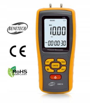 shumee MANOMETER diferenčni digitalni manometer USB
