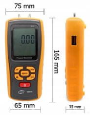 shumee MANOMETER diferenčni digitalni manometer USB