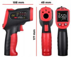 shumee BREZKONTAKTNI LASERSKI TERMOMETER PIROMETER -50 +650°C