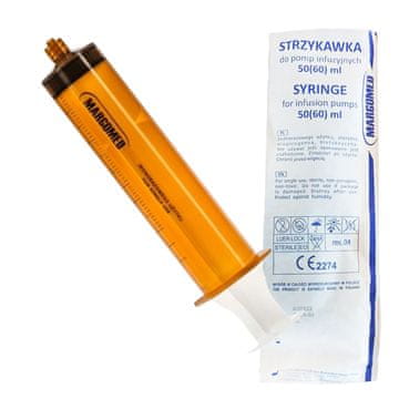 shumee Brizga za infuzijsko črpalko 50 ml jantarne barve Margomed 1 kos.