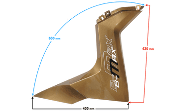 shumee Prednje levo ohišje zlato za skuter B-Max