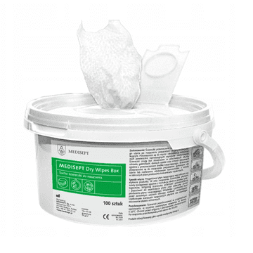 shumee Suhi robčki v škatli za namakanje v razkužilo, 100 kosov