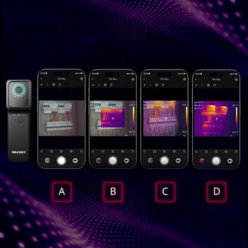 shumee TERMOVIZIJSKA KAMERA z WIFI Android iPhone iOS APP 256*192 25Hz -20 do 550°C