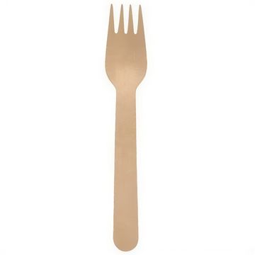 Papstar Voskane lesene vilice 16 cm 100 kosov.