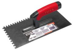 YATO Nerjaveča jeklena gladilka za omet 275x130 mm, z zarezo 6x6 mm YT-5202 YATO