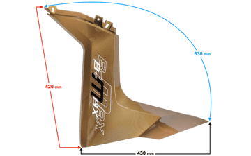 shumee Desni sprednji pokrov zlat za skuter B-Max