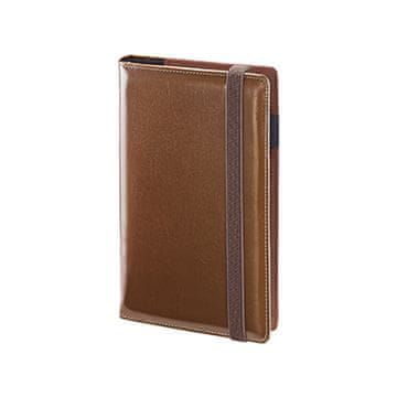 shumee Rjav zvezek A6 z zamenljivim vložkom, elastika za zapiranje, 42B, 100 listov, kvadraten