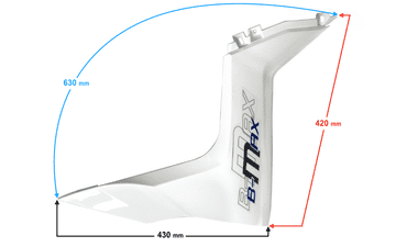shumee Ohišje sprednje levo belo za skuter B-Max