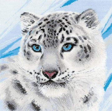 shumee Komplet za vezenje s prejo Snow Leopard