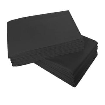shumee Rjuhe za enkratno uporabo 100 cm x 215 cm črne netkane 15 g 10 kosov