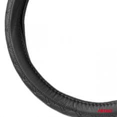 AMIO Prešita usnjena prevleka za volan avtomobila M 37-39 cm SWC-51-M amio-03561
