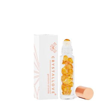 shumee CRYSTALLOVE Steklenička s kristali za olje 10 ml - jantarno-bela konjak