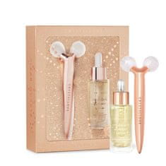 CRYSTALLOVE CRYSTALLOVE Komplet za lifting in oblikovanje obraza Clear quartz 3D - masažer za lifting in serum - omejena izdaja