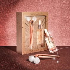 CRYSTALLOVE CRYSTALLOVE Komplet za lifting in oblikovanje obraza Clear quartz 3D - masažer za lifting in serum - omejena izdaja