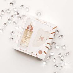 CRYSTALLOVE CRYSTALLOVE Komplet s kristaliziranim čistim kremenom - serum za obraz s kamnitim kristalom in masažno ploščo gua sha