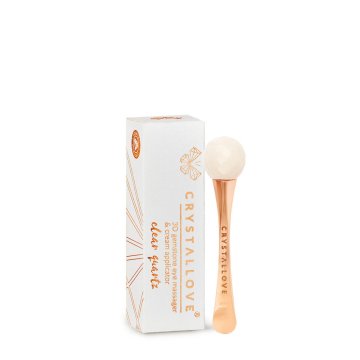 shumee CRYSTALLOVE 3D masažer za oči z okrasnimi kamni in aplikator kreme