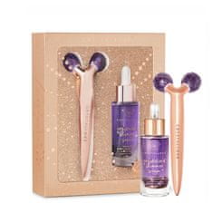 CRYSTALLOVE CRYSTALLOVE Amethyst 3D lift & sculpt set - lifting masažer in serum - omejena izdaja