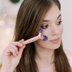 CRYSTALLOVE CRYSTALLOVE Amethyst 3D lift & sculpt set - lifting masažer in serum - omejena izdaja