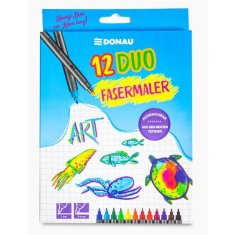 Donau obojestranski markerji, komplet 12 barv