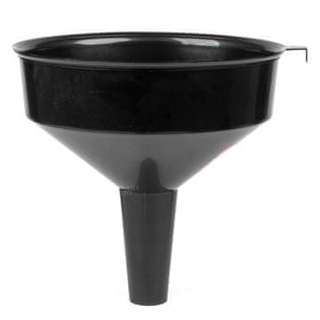 AMIO Črn plastični lijak univerzalen za gorivo tekoča voda 30 cm AMIO-04047