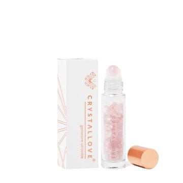 CRYSTALLOVE CRYSTALLOVE 10ml steklenička s kristali za olje - rožnati kremen
