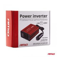 shumee Napetostni pretvornik 12V/230V 150W/300W 2xUSB PI01 AMIO-02468