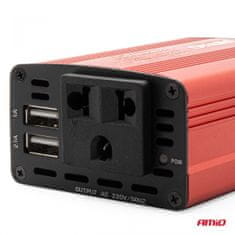 shumee Napetostni pretvornik 12V/230V 150W/300W 2xUSB PI01 AMIO-02468
