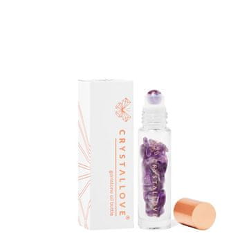 CRYSTALLOVE CRYSTALLOVE Steklenička s kristali za olje 10 ml - ametist