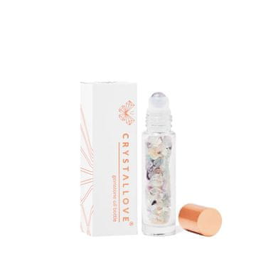 CRYSTALLOVE CRYSTALLOVE Steklenička s kristali za olje 10 ml - mavrični fluorit