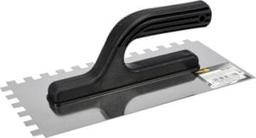 shumee Nerjaveča jeklena gladilka za omet 270 x 125 mm, zobje 10 x 10 mm / 06781 / VOREL