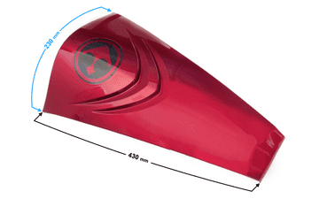 shumee Prednji pokrov dekor skuter Tres rdeč