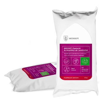 shumee Alkoholni robčki za razkuževanje rok in površin Medisept flow pack 50 kosov