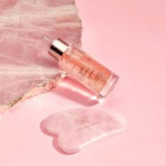 CRYSTALLOVE CRYSTALLOVE komplet s kristaliziranim rožnatim kremenom - serum za obraz z rožnatim kremenom in masažna plošča gua sha