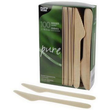 Papstar Leseni noži 16,5 cm PURE 100 kosov.
