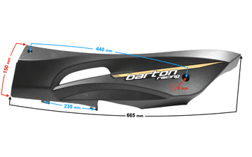 shumee Pokrov levega praga črno-zlat Falcon 50 Falcon 125 2