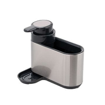 Eva Organizator za pomivalno korito z dozirnikom 300ml / inox, plastika