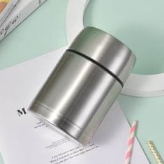 Eva Termo posoda za hrano 0,5l / srebrna / inox