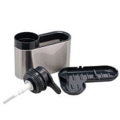 Eva Organizator za pomivalno korito z dozirnikom 300ml / inox, plastika