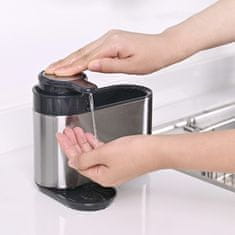 Eva Organizator za pomivalno korito z dozirnikom 300ml / inox, plastika