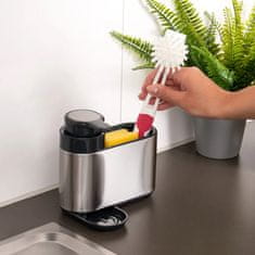Eva Organizator za pomivalno korito z dozirnikom 300ml / inox, plastika
